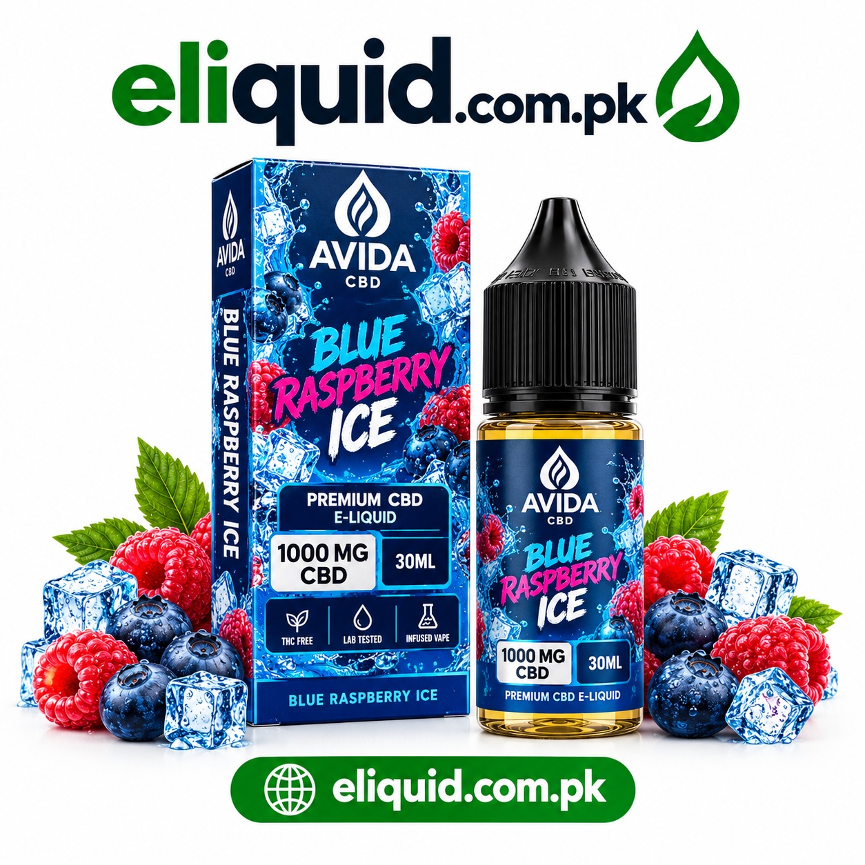 AVIDA CBD 1000mg Blueberry Vape Liquid In Lahore 
