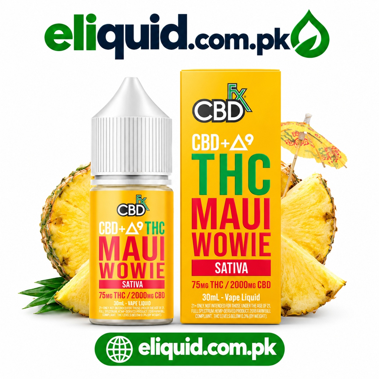 FX CBD Maui Wowie THC Vape Liquid In Islamabad