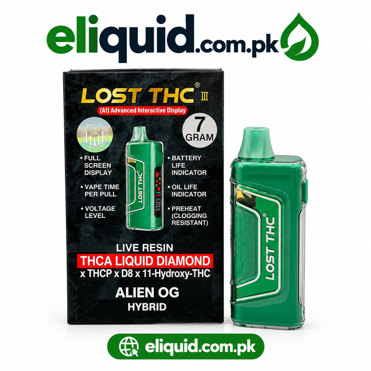 LOST THC III 7G Disposable Vape – In Lahore 
