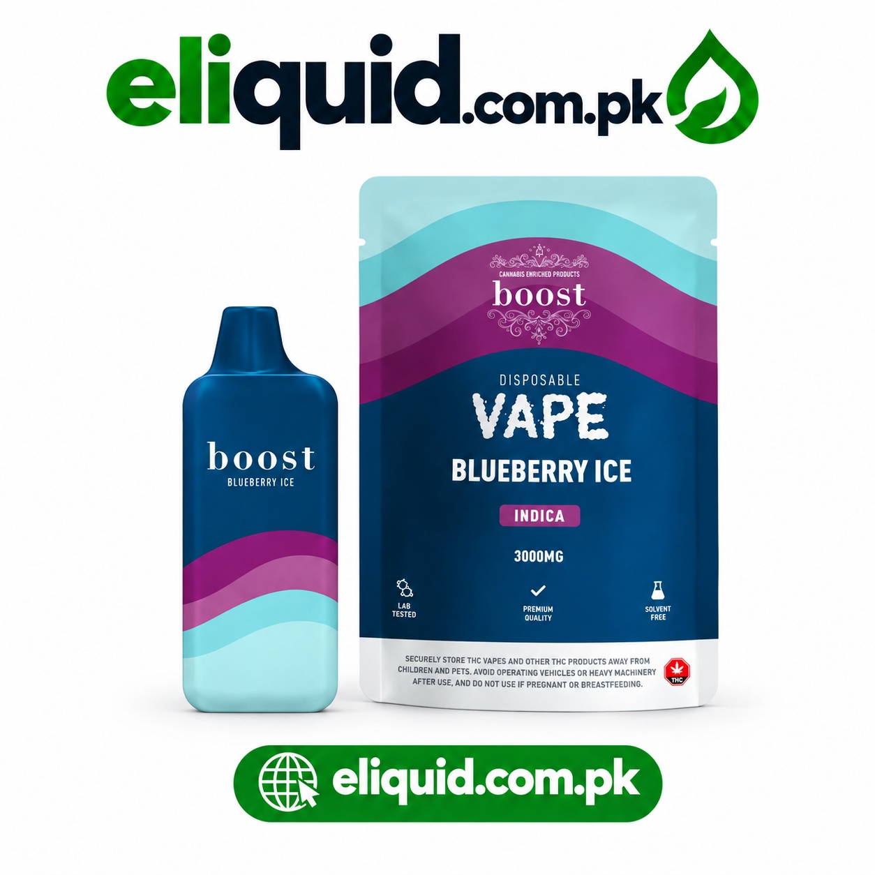 Boost Blueberry Ice 3000MG Disposable Vape