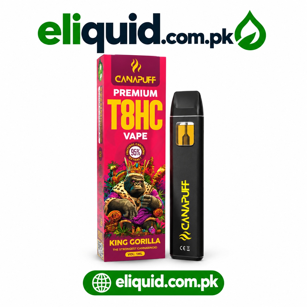 Canapuff King Gorilla – 1ml Vape Product In Lahore 