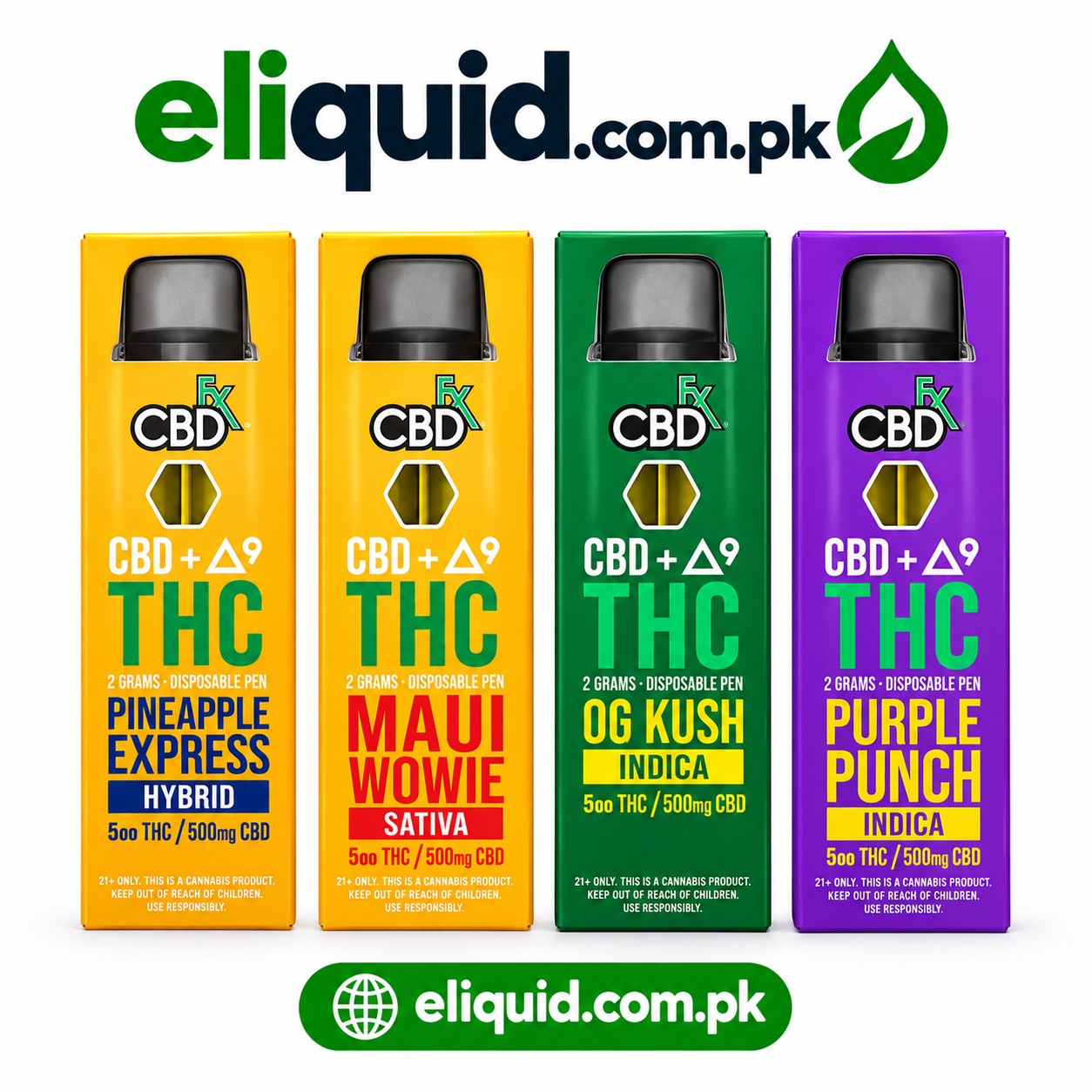 CBD + THC Disposable Vape – 2G In Lahore 