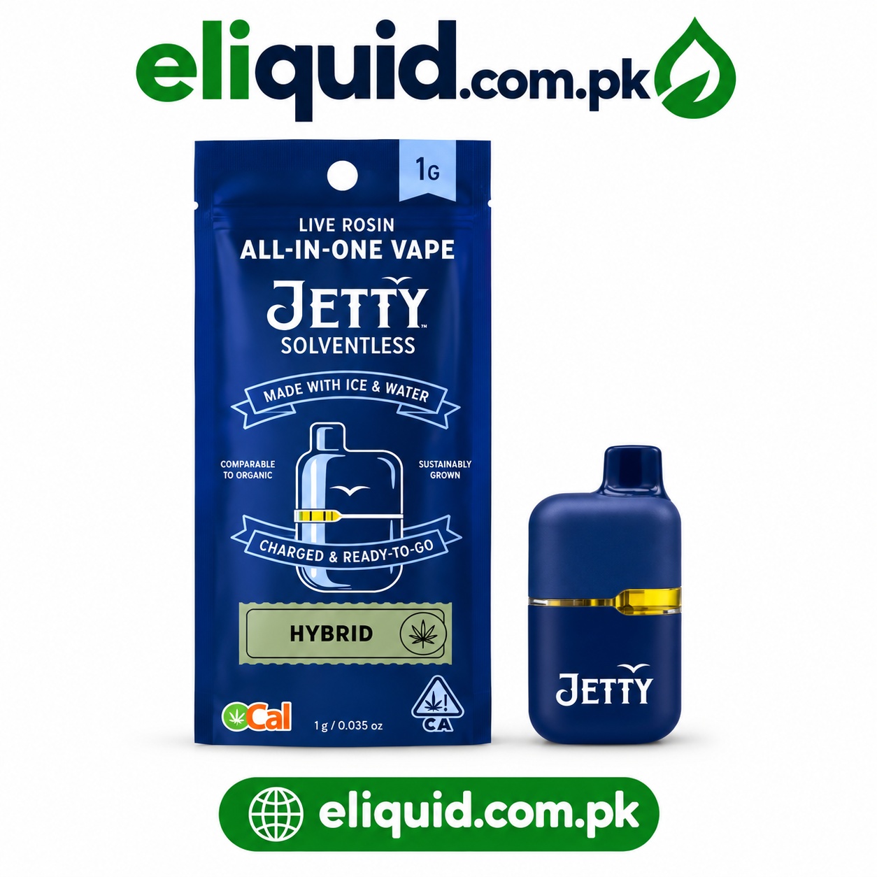 Jetty Solventless Live Rosin Vape 1G In Islamabad 