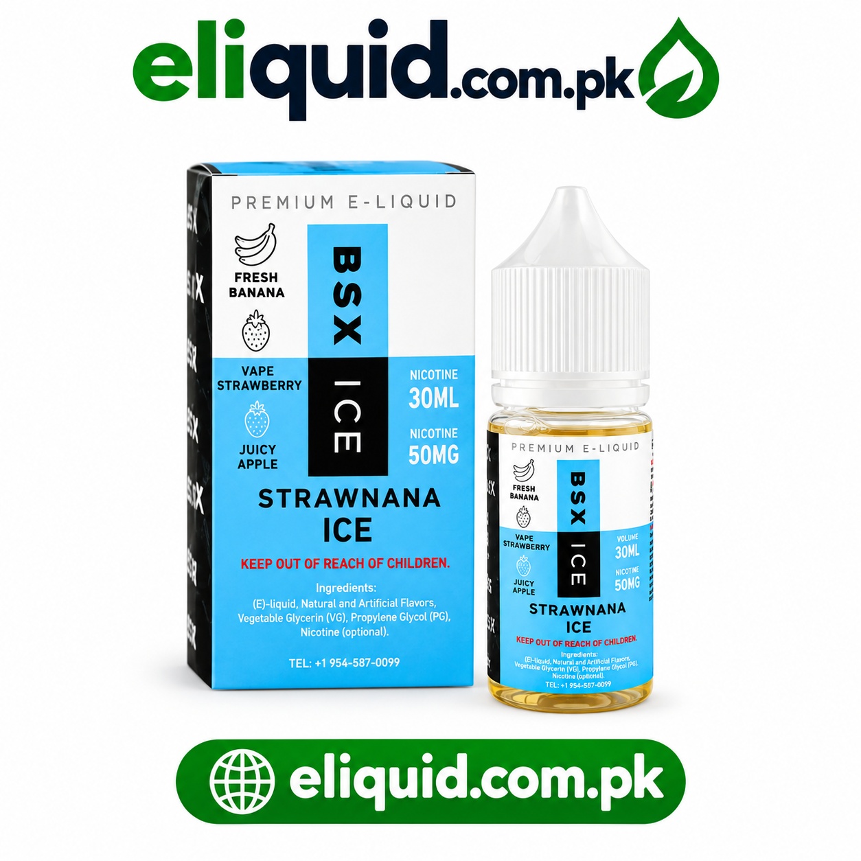 BSX Ice Strawnana E-Liquid In Islamabad